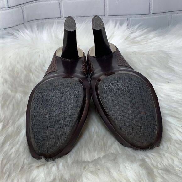 BCBGirls Karma Brown Croc/Black Platform Heel Sz 9 - Picture 6 of 7